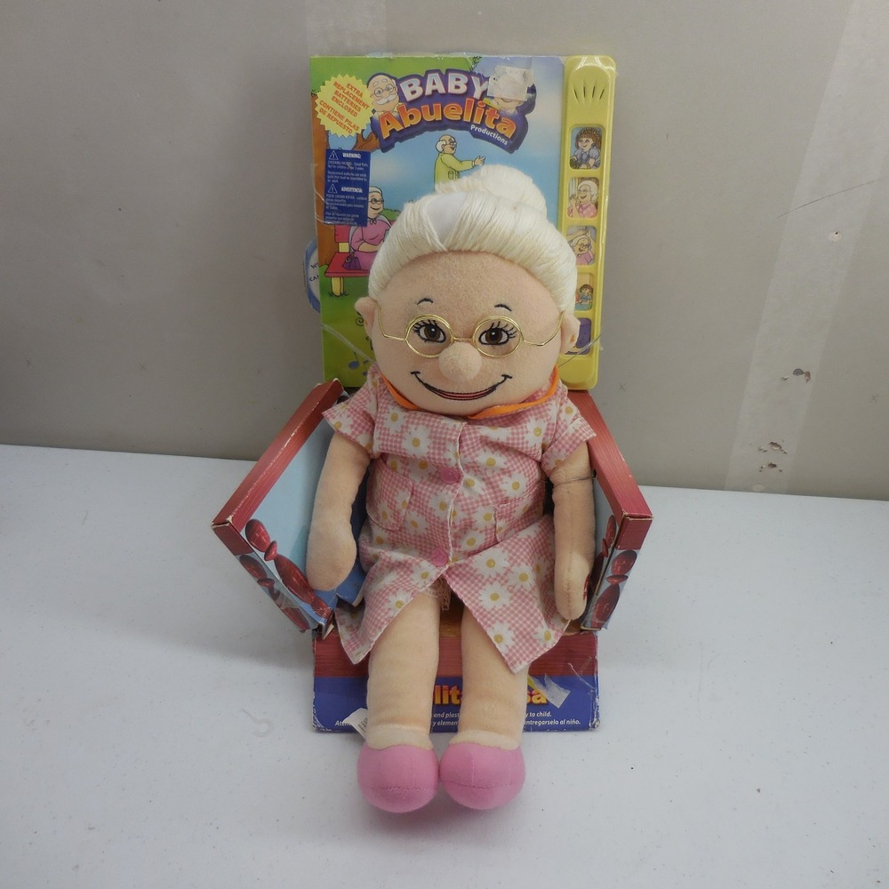 Baby Abuelita Rosa Plush Doll Singing Spanish Grandmother + New Sing Along‎ Book